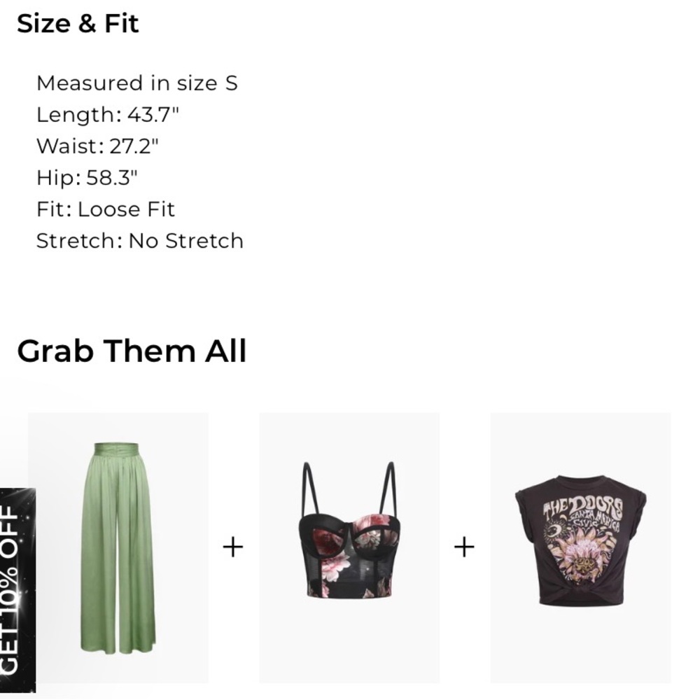 MICAS new with tag pleated satin trousers. - Picture 4 of 4